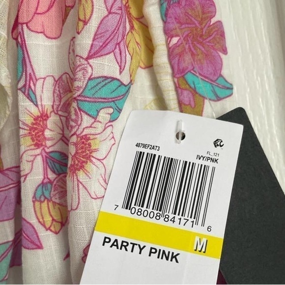 NWT City Studio One Shoulder Ruffled Dress in Ivy Pink - Picture 9 of 10